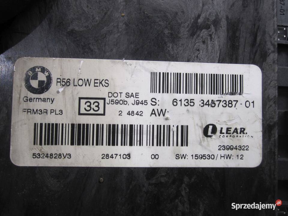 BMW 1 3 moduł przekaźnik świateł 6925637 Kielce