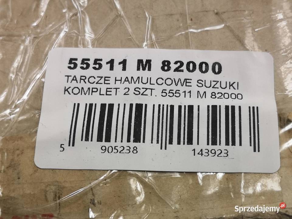 TARCZE HAMULCOWE PRZÓD 2 SUZUKI ALTO 19931996 sprzedam