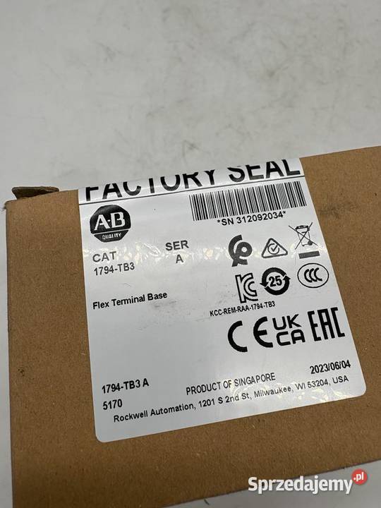 Allen Bradley 1794TB3 Terminal Base Warszawa