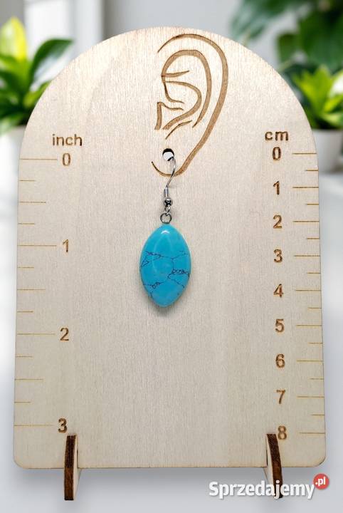 Kolczyki z TURKUSU turkus łezki 1415 Warszawa