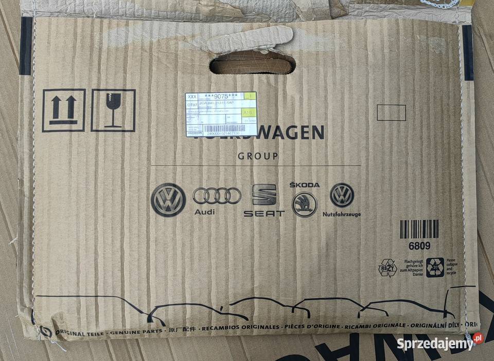 VW TROC SZYBA BOCZNA DRZWI LEWY TYŁ 2GA845213H Boczne (drzwi) Rożnów