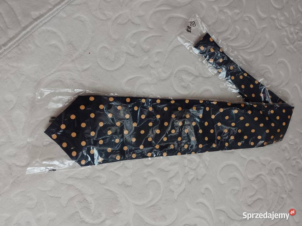 Pascha Reine Seide Granatowy jedwabny krawat