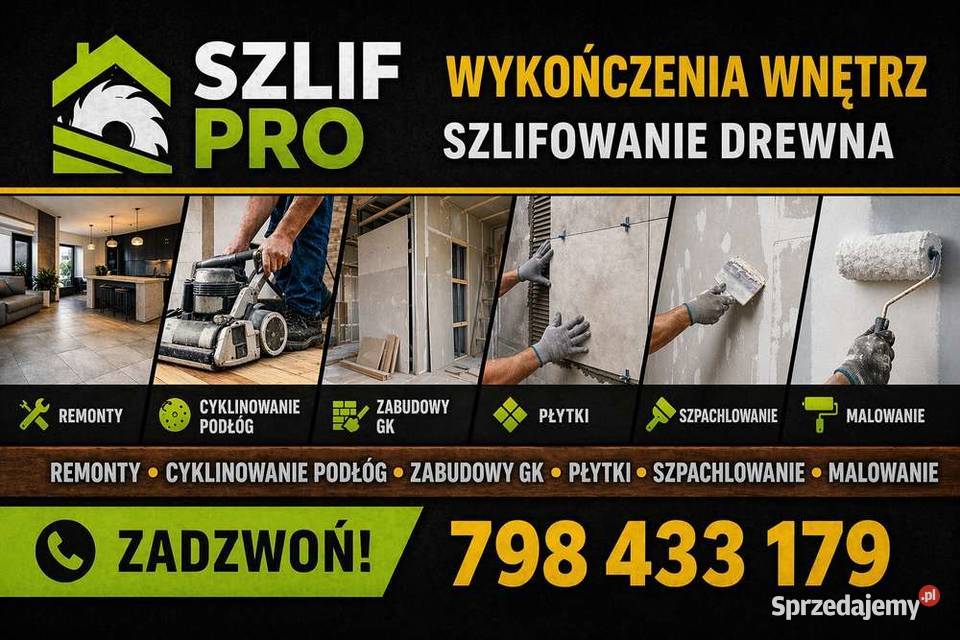 Wykończenia Wnętrz i Szlifowanie Drewna Olsztyn