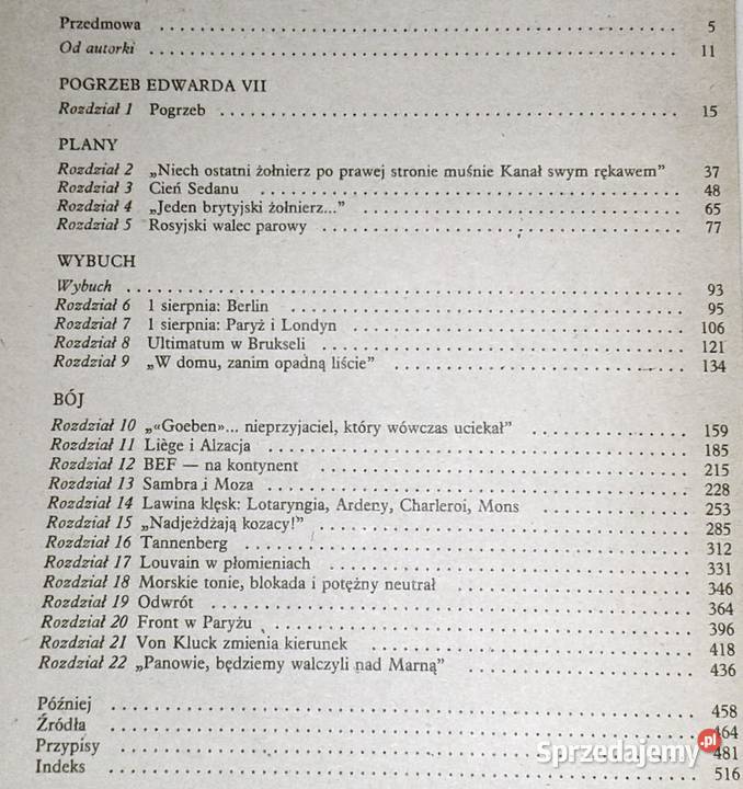 Sierpniowe salwy Barbara W Tuchman sprzedam