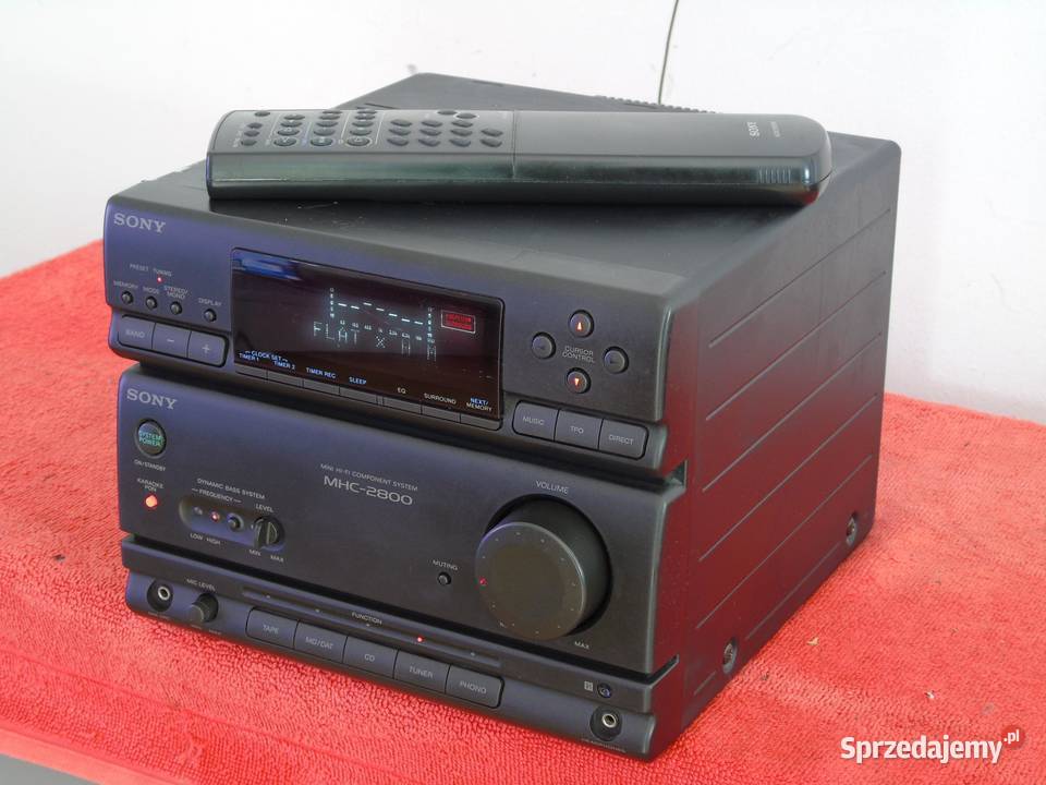 Amplituner z korektorem gr Sony MHC2800 pilot Jasło