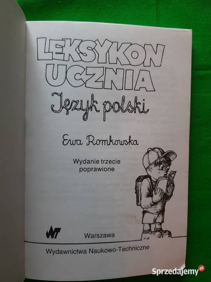 Ewa Romkowska Leksykon ucznia język polski miękka Warszawa