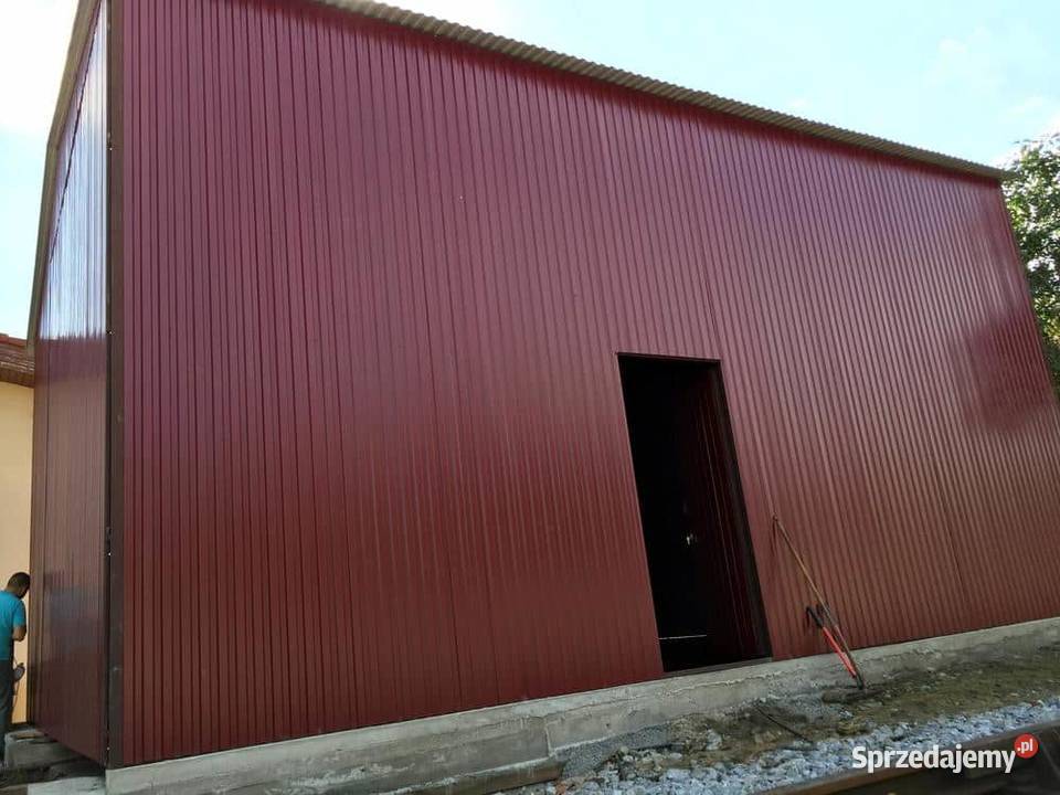 Blaszana montowana hala 89 m brązowa Sprzedaż Kraków