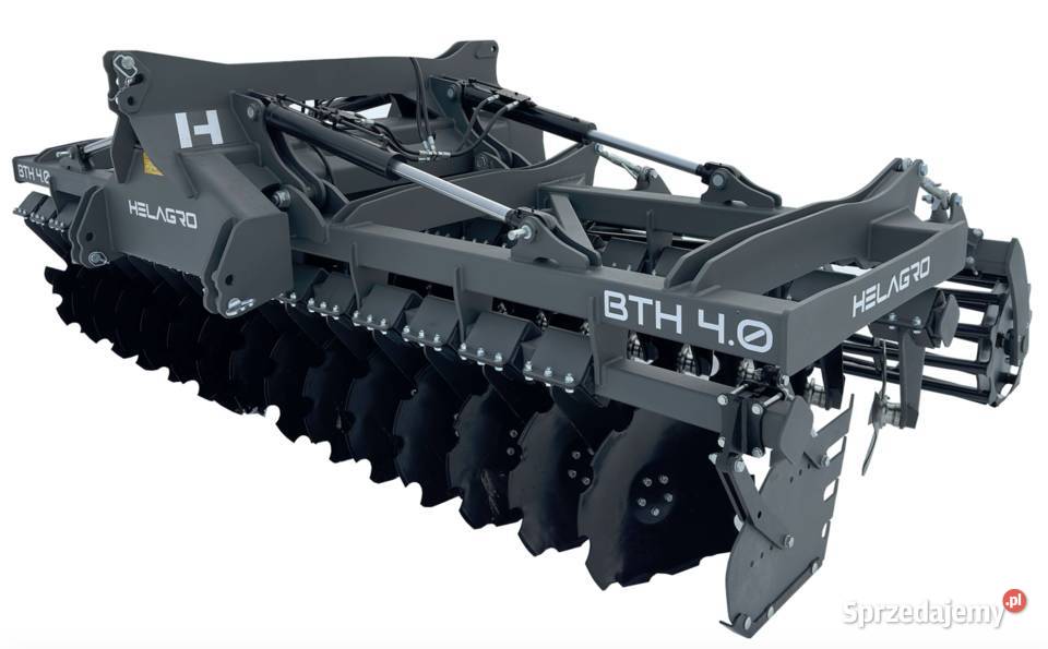 Ciężka brona talerzowa 4m hydr składana Helagro