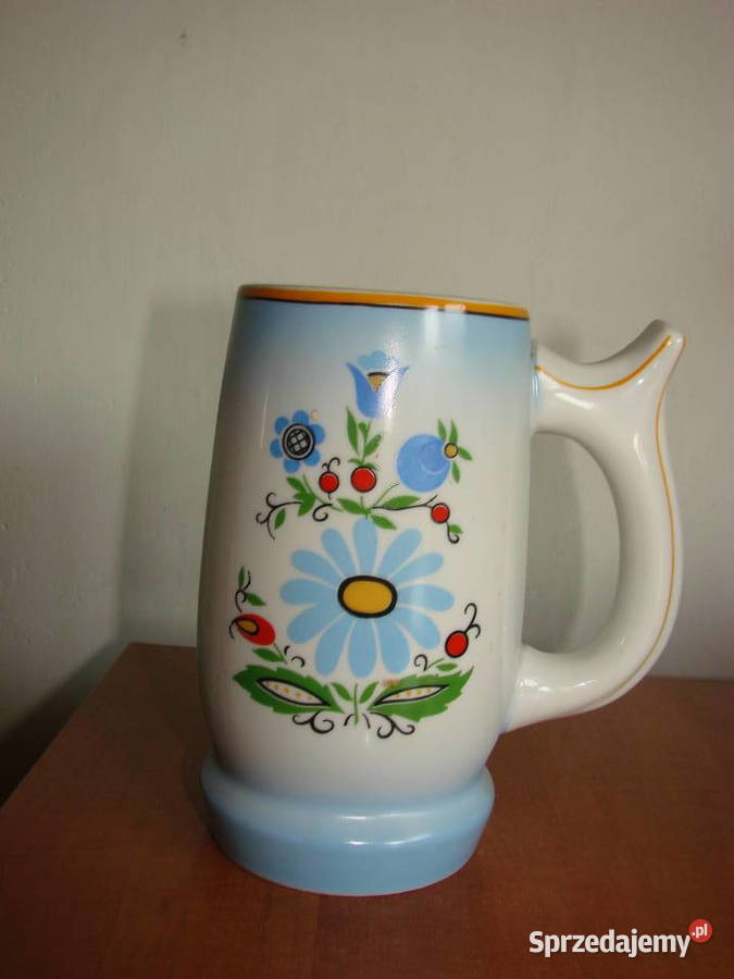 Lubiana wzór kaszubski kufel PRL pomorskie Pruszcz Gdański