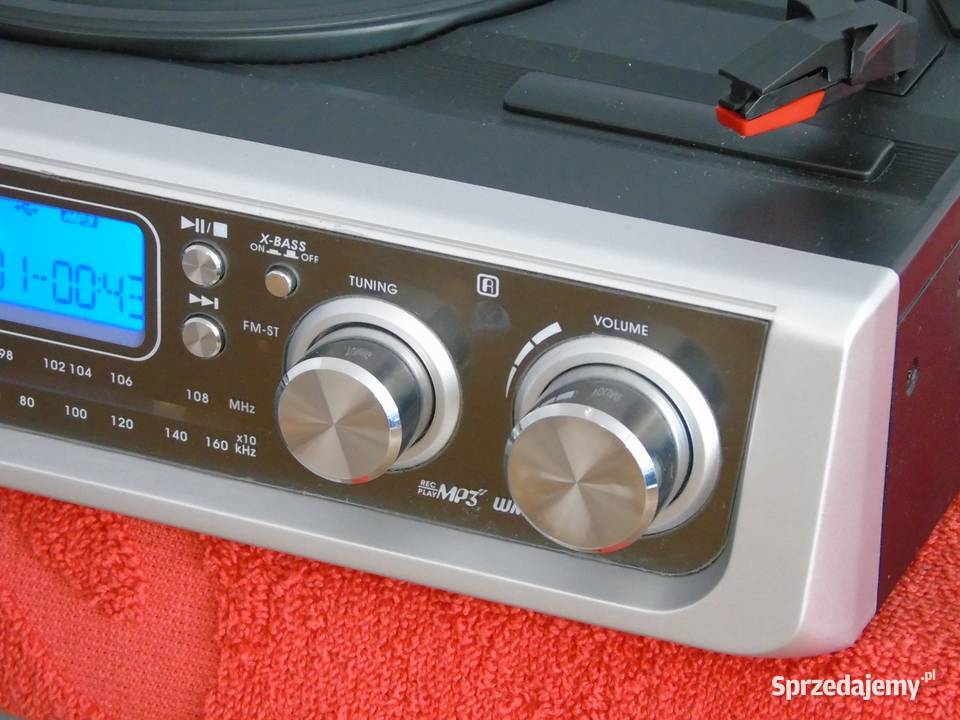 Gramofon igła radio USB mp3 REC wzmacniacz