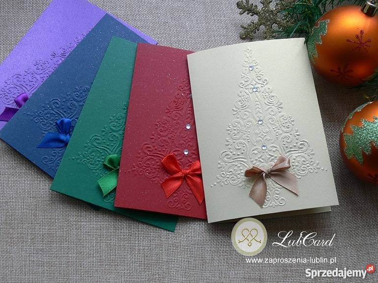 Firmowe biznesowe kartki świąteczne ręcznie Pozostałe Lublin sprzedam