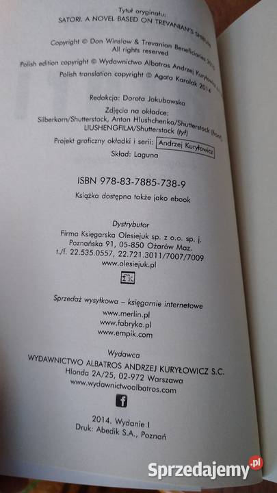 Satori Don Winslow Gdańsk