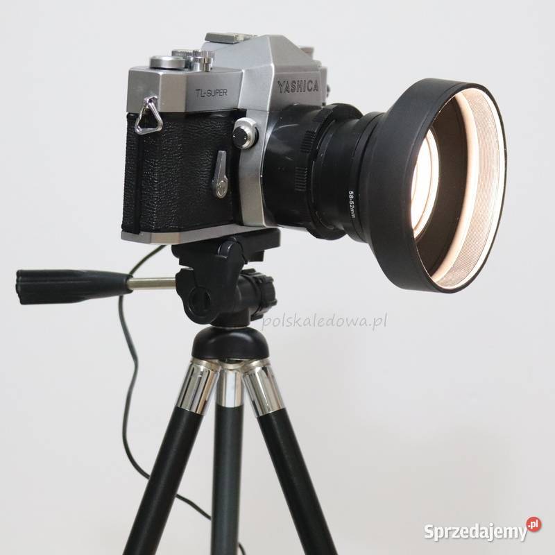 Lampa LED aparat fotograficzny statyw loft retro Oświetlenie