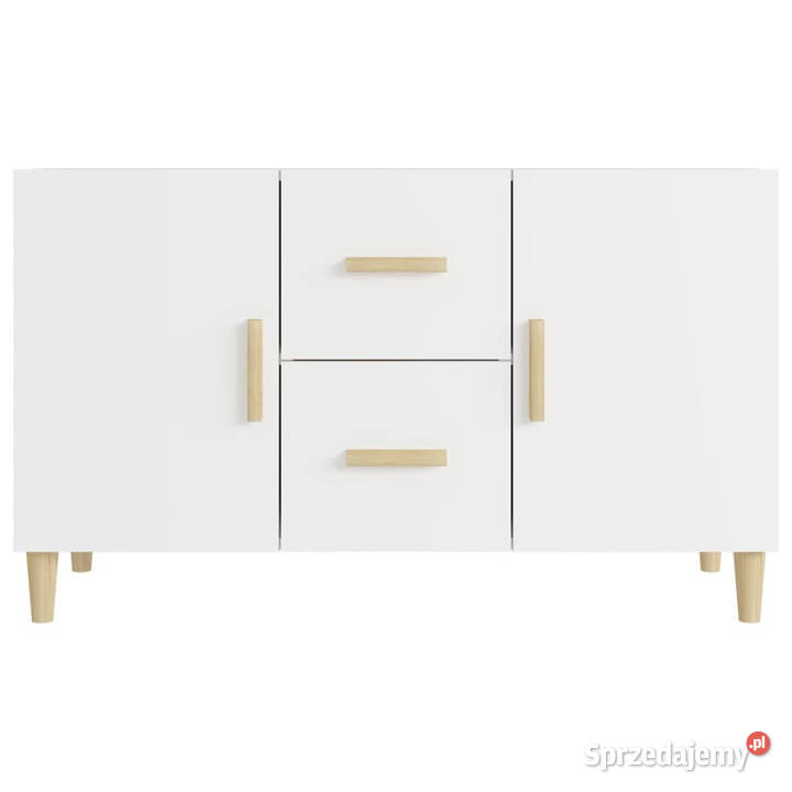 Komoda biała 100x36x60 materiał drewnopochodny
