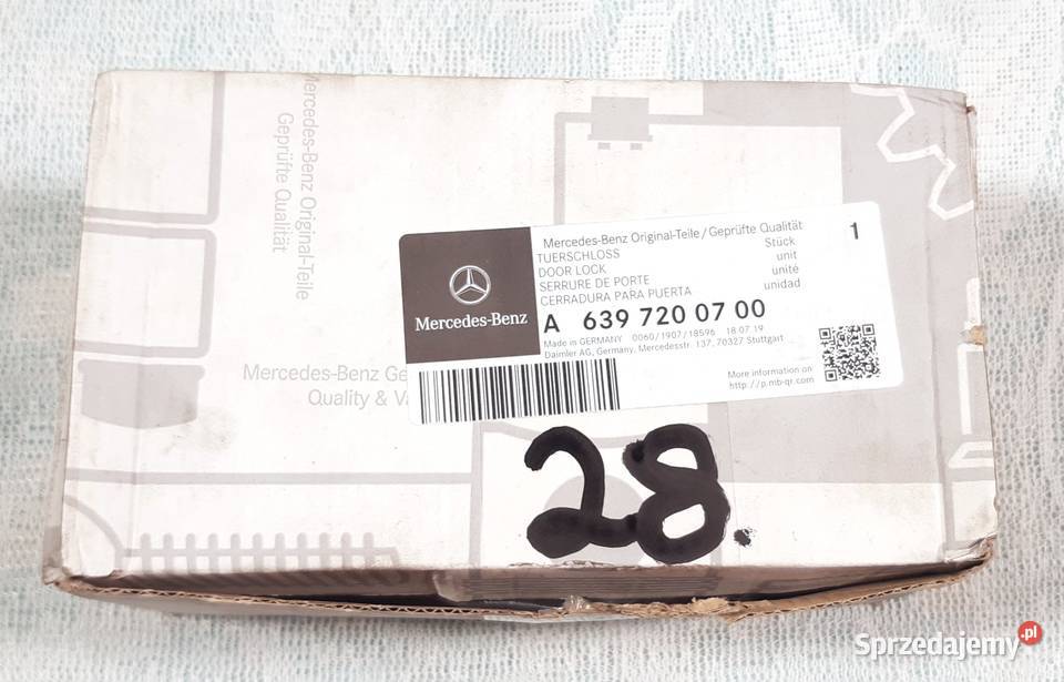 ZAMEK DRZWI LEWY MERCEDES VITO VIANO 6397200700 zamki, wkładki, kluczyki Mielęcin