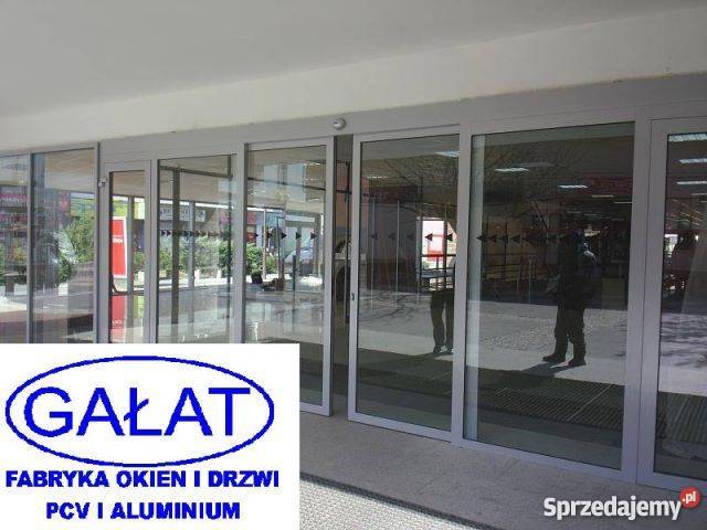 DRZWI AUTOMATYCZNE ALUMINIOWE SKLEPOWE PRZESUWNE małopolskie Nowy Sącz