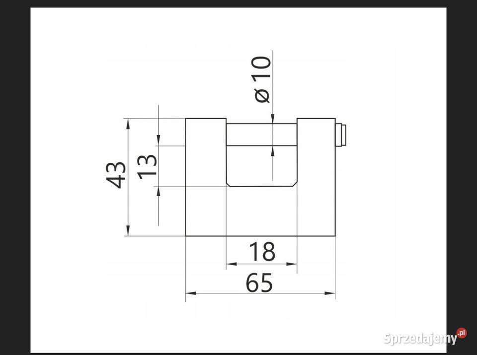 Kłódka mosiężna trzpieniowa GERDA BRASS LINE KMT