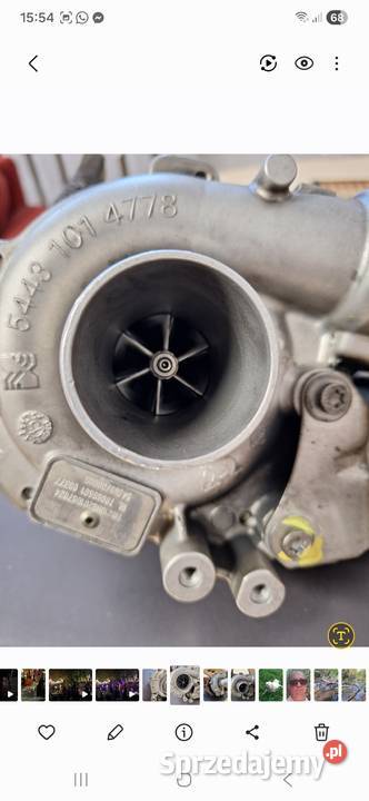 Turbina Renault Trafic 2015 r 16 diesel 120 Rok produkcji 2015