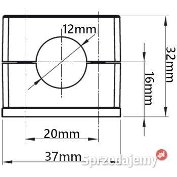 40x Obejma Pojedyncza 12 mm Mocowanie Przewodów Hydraulika Solec Kujawski