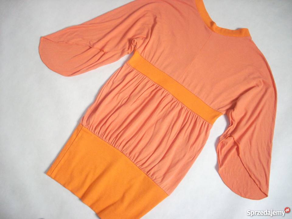 WŁOSKA tunika modna bombka 36 S 38 M różowy Nowy Sącz