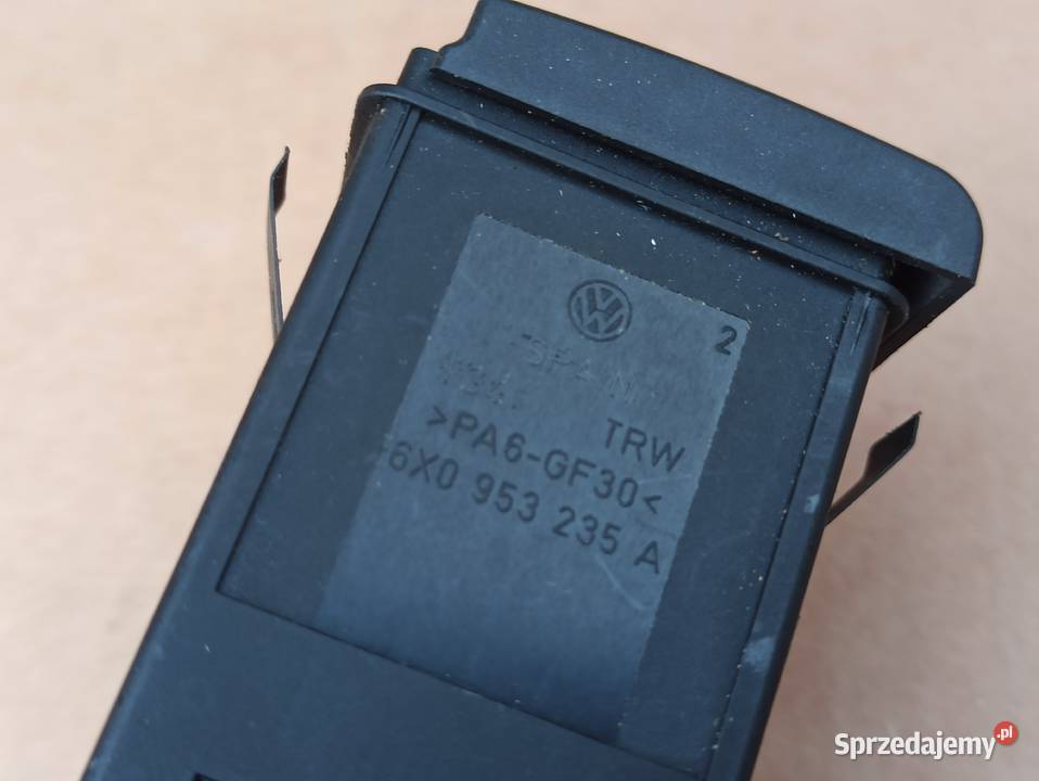 WŁĄCZNIK ŚWIATEŁ AWARYJNYCH VW LUPO 6X0953235A osobowe Bolesławiec