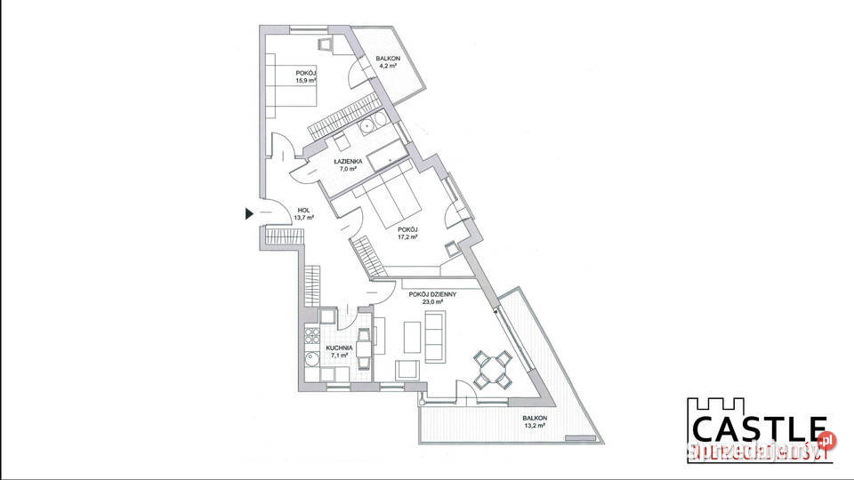 Apartament spacerem do plaży 3 pokoje Wysoki Gdańsk