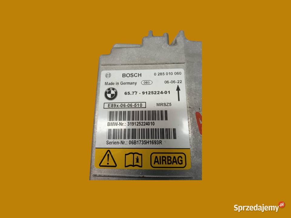 SENSOR AIRBAG 9125224 Bmw Seria 3 V 20052012 E90