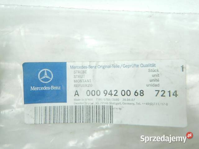 PROWADNICA FOTELA MERCEDES W639 ORGINAŁ zASO