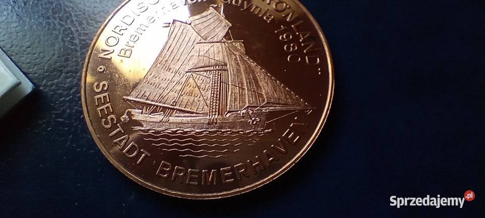 Stare monety Medal Bremerhaven Gdynia 1980 Lesko