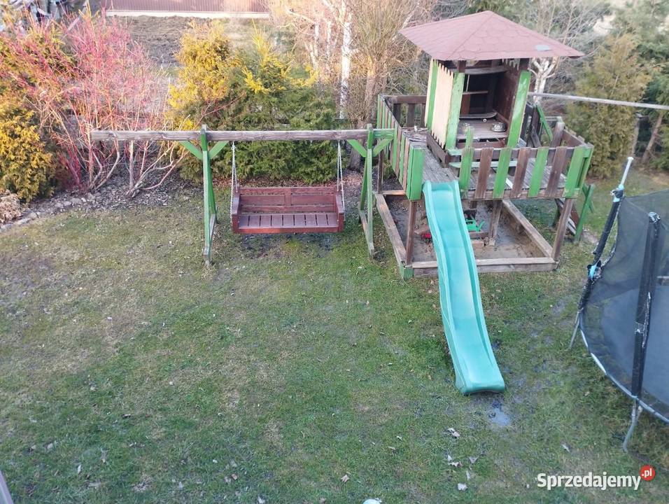 drewniany plac zabaw dzieci solidna konstrukcja podkarpackie Głogów Małopolski