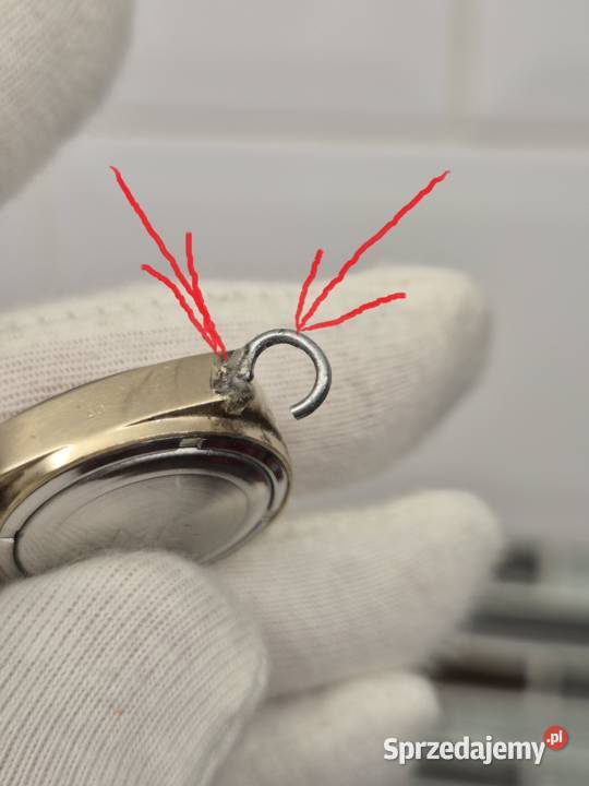 Rzadki mechaniczny zegarek damski Slava Chorzów