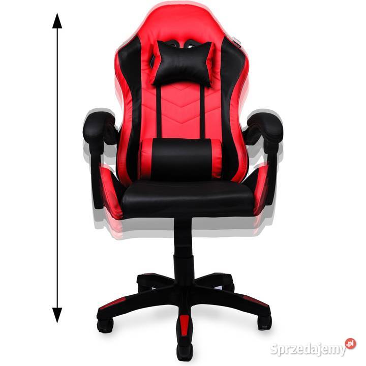 Fotel gamingowy krzesło obrotowe ekoskóra 123cm Poznań sprzedam