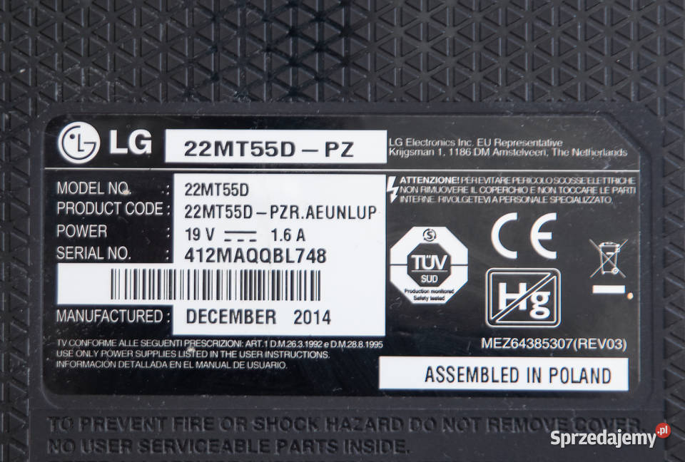 Telewizor LG 22 cale