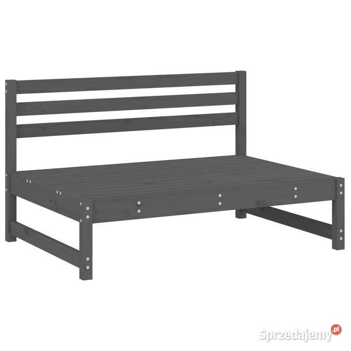 Siedzisko środkowe szare 120x80 lite drewno Warszawa