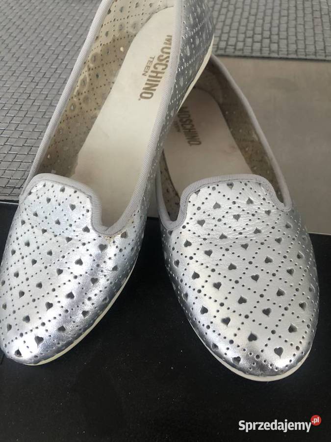 Srebrne balerinki Moschino r 36 Warszawa