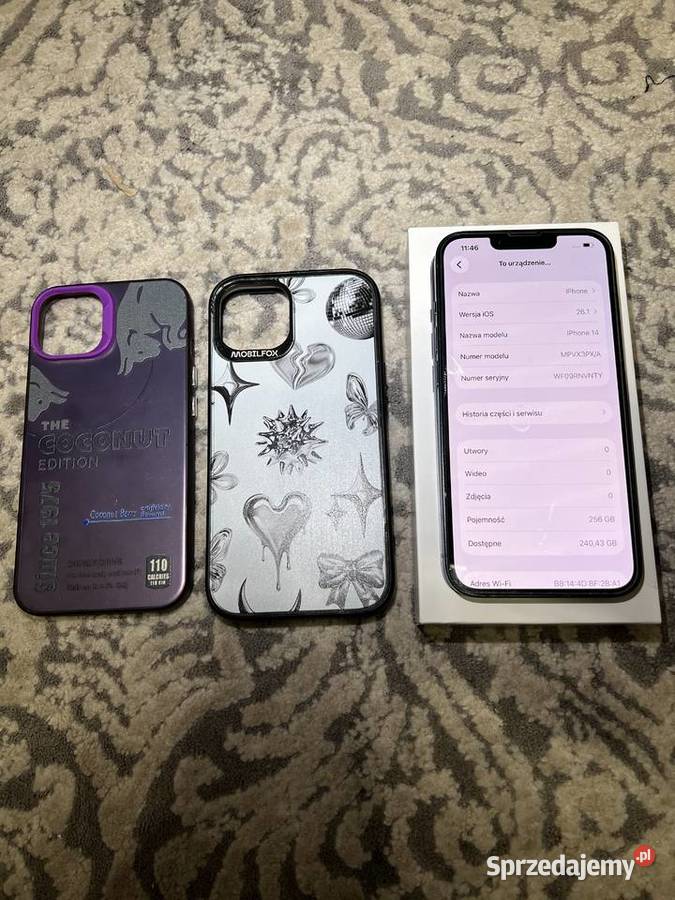 iPhone 14 256gb midnight etui lubelskie