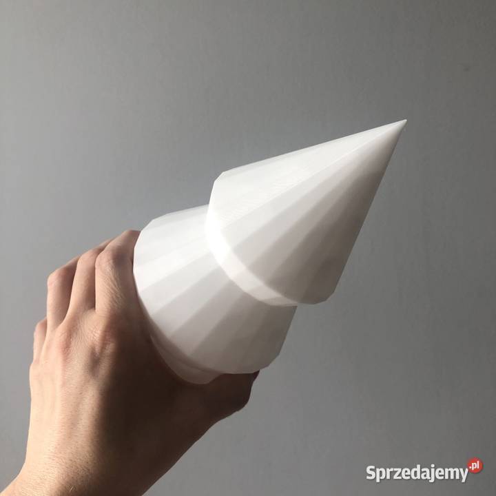 Geometryczna choinka biała lampion na świeczkę inny kolor Kłodawa