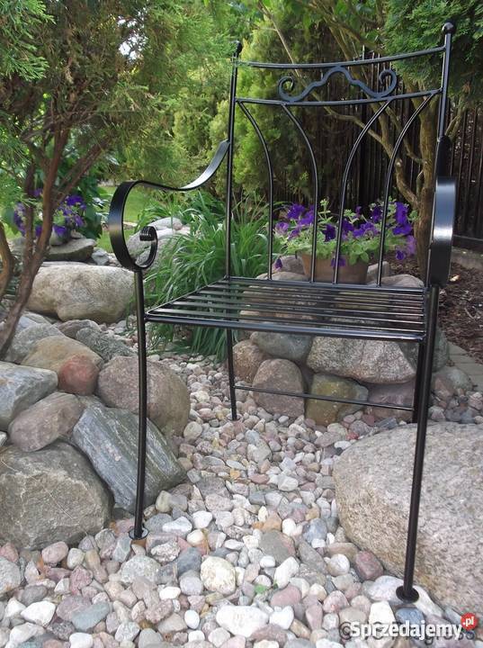 Krzesło kute metalowe ogród taras Grębocin sprzedam
