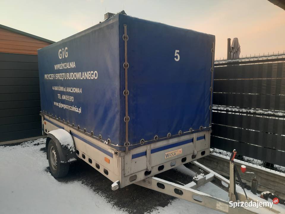 Przyczepa Wiola lekka hamowana wzmocniona towarowe opolskie Opole
