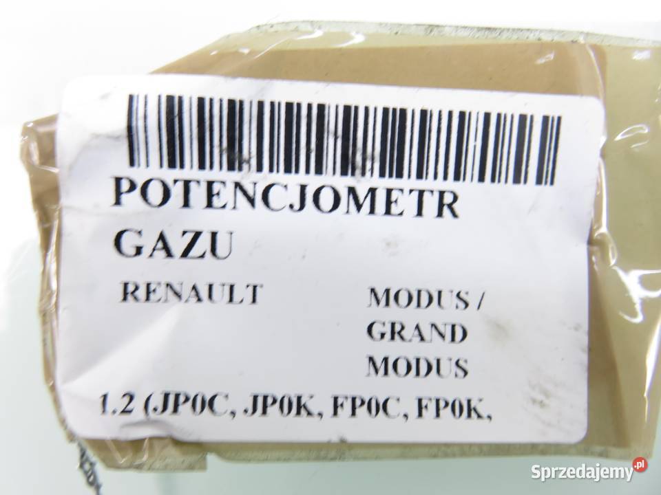 POTENCJOMETR GAZU RENAULT MODUS 12 8200139319