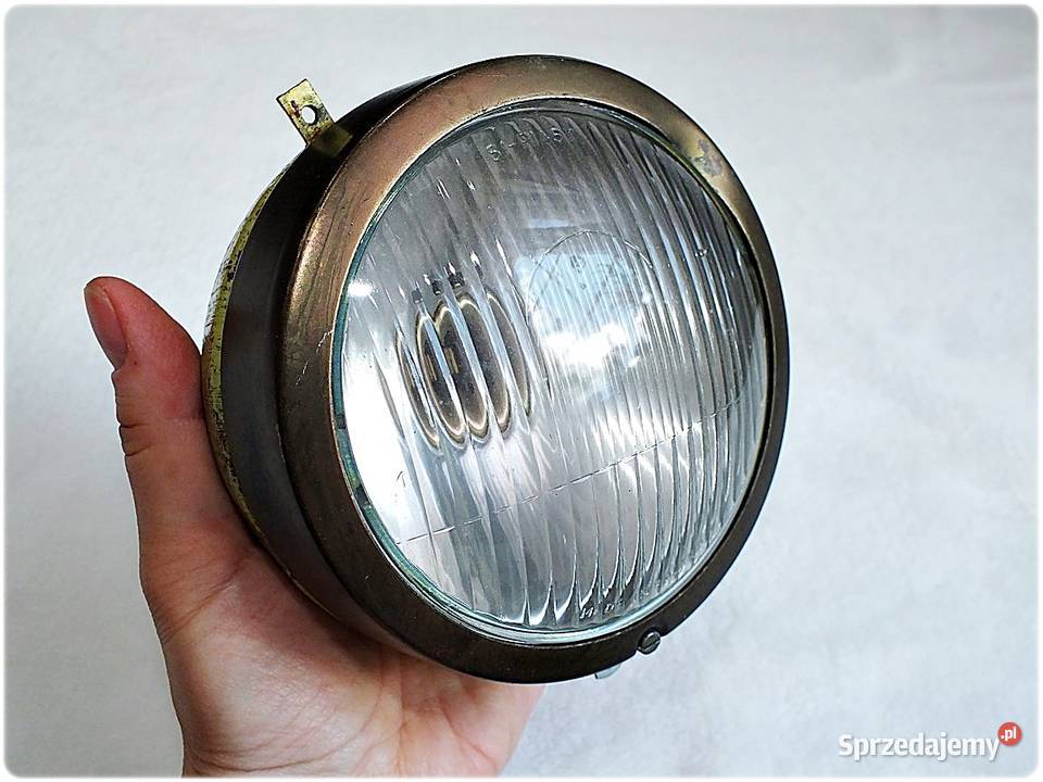 Stara Lampa do zabytkowych pojazdów rzadki okaz Lampy przednie Żary sprzedam