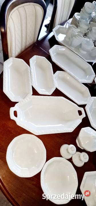 Rosenthal Biała Mariaserwis obiadowy 12osób 99