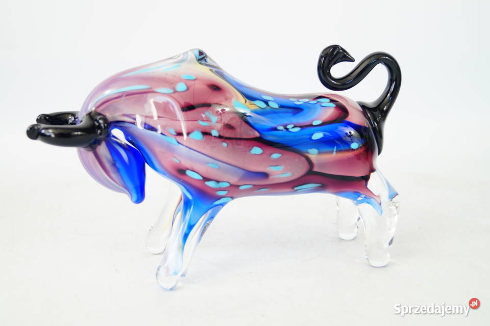 Figura szklana Murano style Byk byczek Wall Gizałki
