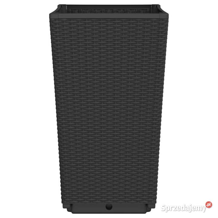 Donice ogrodowe 2 czarne 325x325x57 PP WM367848 Warszawa