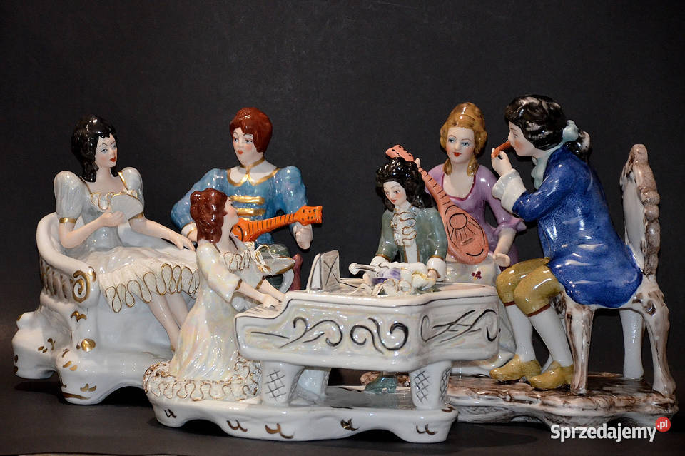 Porcelana Roceram Para muzykująca 2 flet 25 Środa Wielkopolska