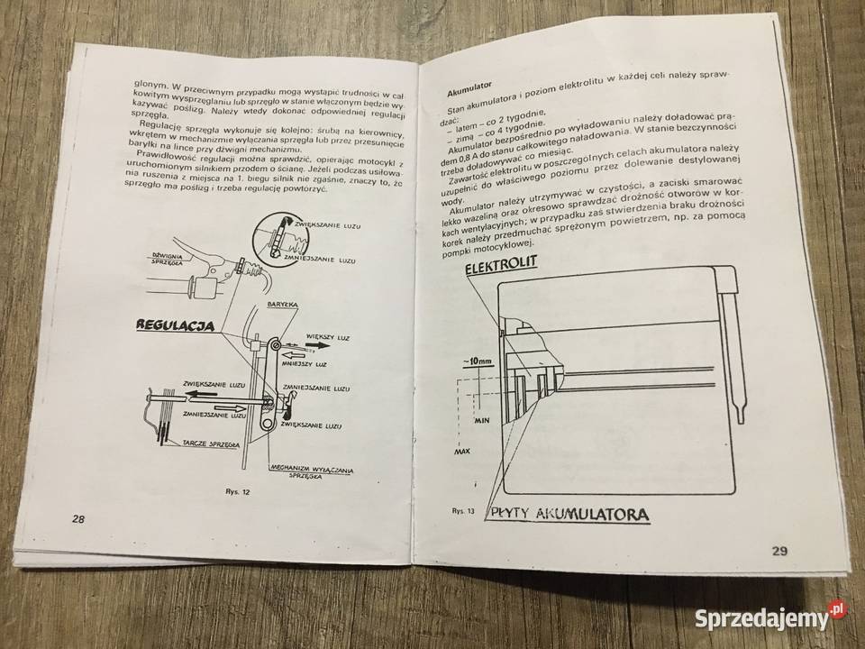 Instrukcja motycykla WSK 175 Perkoz Pozostałe Białystok