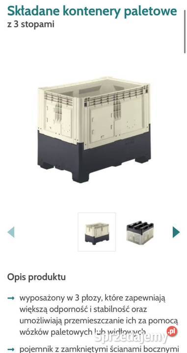 Boxy paletowe Smart box Magazynowanie Chojnice
