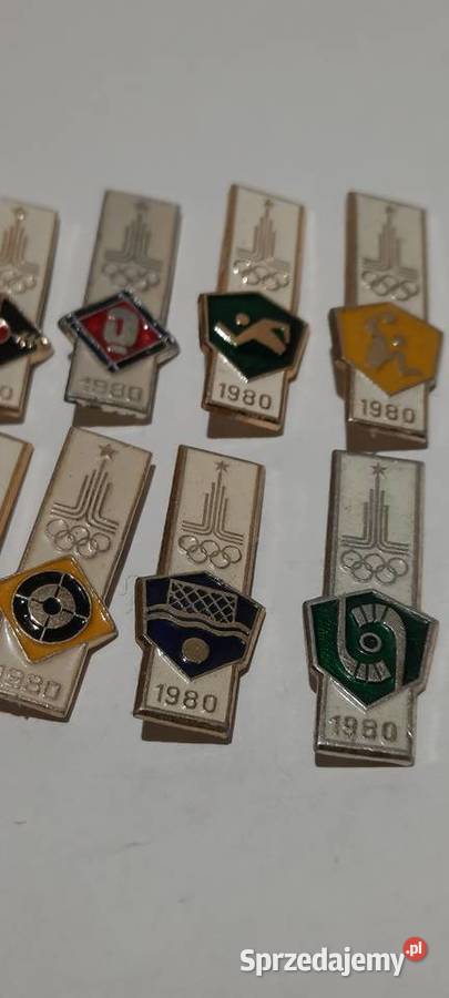 odznaki 10 Olimpiada Moskwa 1980 Rosja ZSRR 10 Warszawa