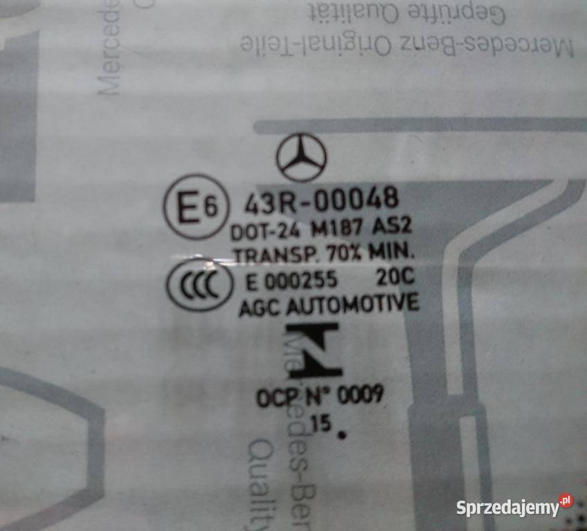 Szyba trójkątna tył prawa mercedes W246 Karoseria mazowieckie Warszawa