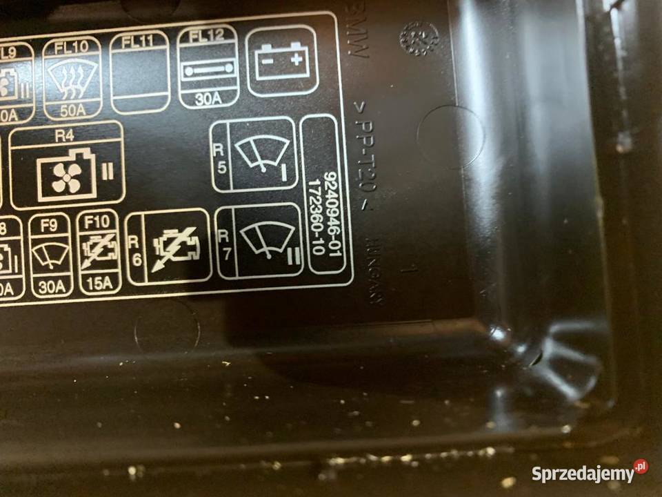 Pokrywa górna skrzynki bezpieczników mini r56 wyposażenie elektryczne Układ elektryczny Szczecin